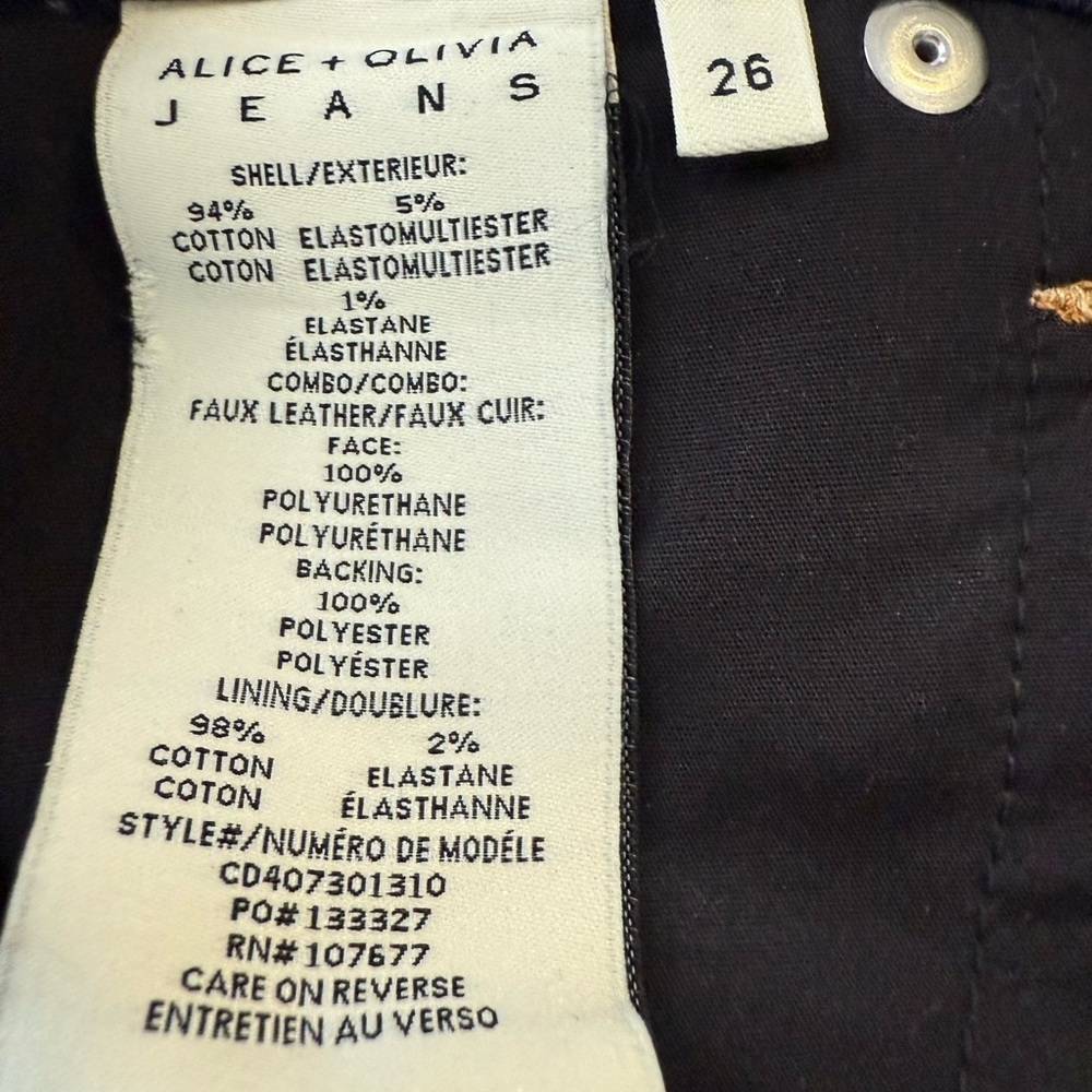 Alice‎ + Olivia Jeans with Brown and Dark Blue Details - Picture 6 of 9
